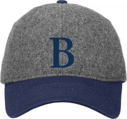 New Era Melton Wool Cap, Graphite/Navy